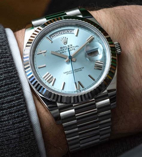 rolex day date 40 platinum|rolex day date platinum 40mm.